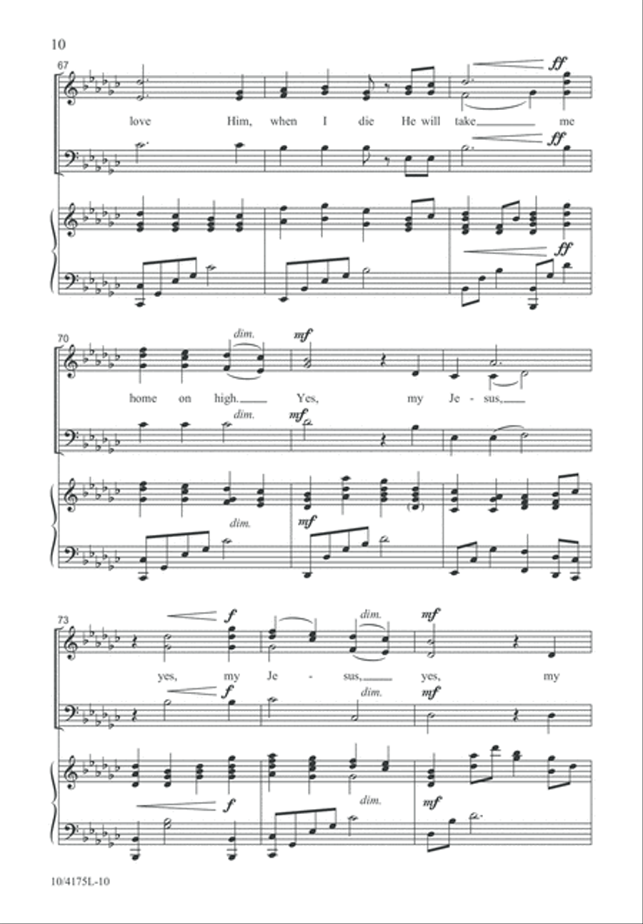 Yes, My Jesus Loves Me 3-Part scores gallery preview page 11