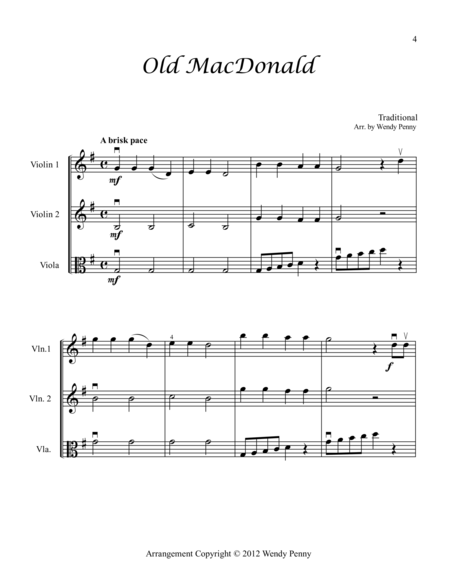 Children's Music for a String Trio of Two Violins and Viola Book 3 image number null