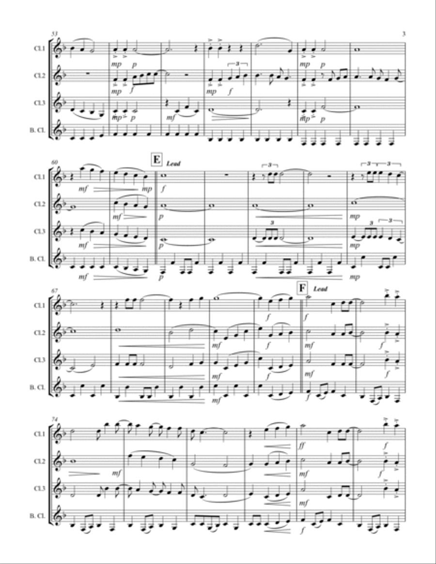 Sweet Caroline Sweet Caroline Woodwind Quartet scores gallery preview page 4