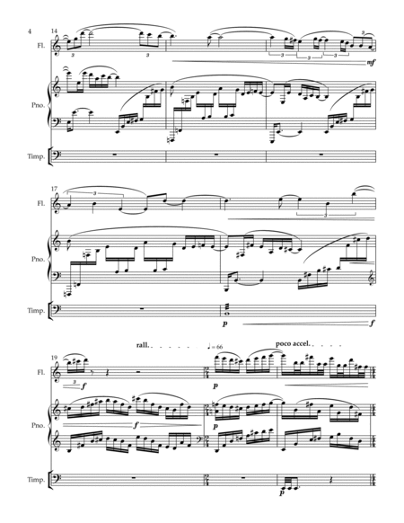 For____* for flute, piano and timpani - dedicated to your timpanist - mixed level