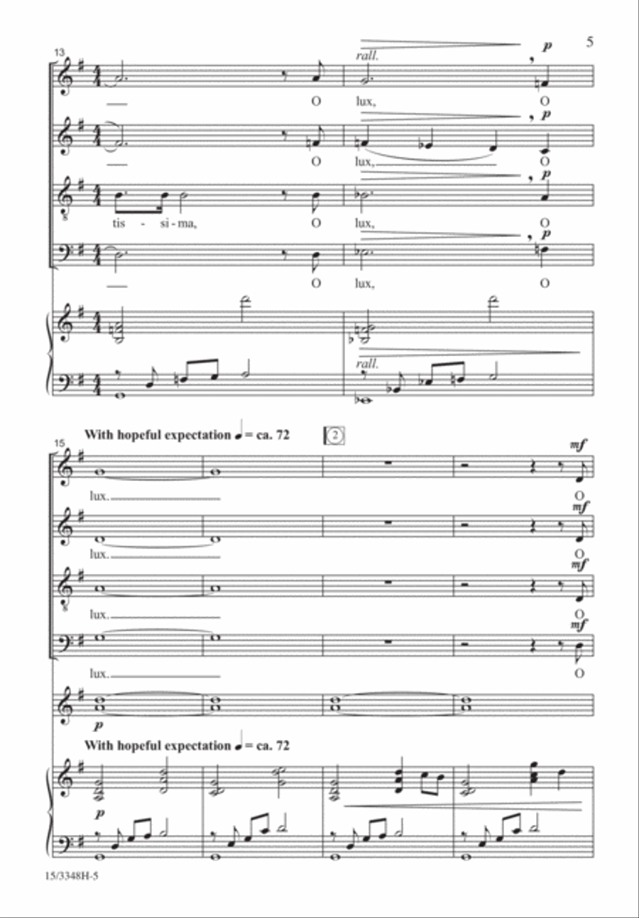 O Lux Beatissima O Lux Beatissima 4-Part scores gallery preview page 4