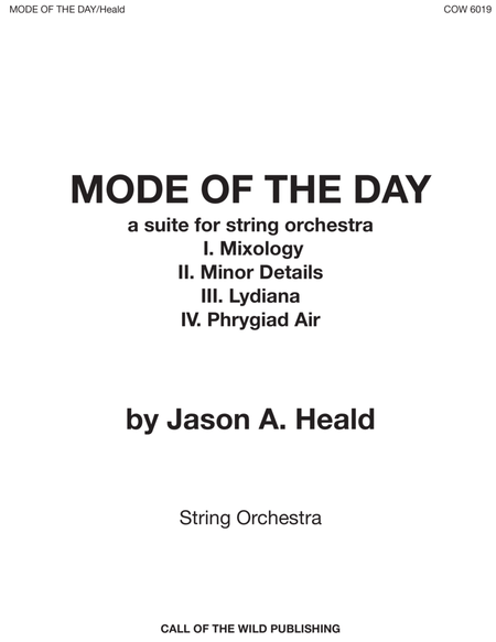 MODE OF THE DAY for string orchestra image number null