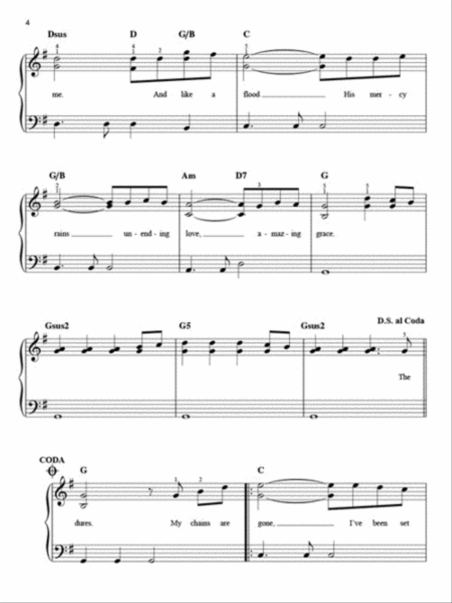 Chris Tomlin – Worship Hits Easy Piano scores gallery preview page 5