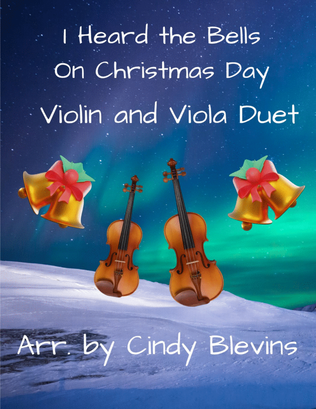 Book cover for I Heard the Bells On Christmas Day, for Violin and Viola Duet