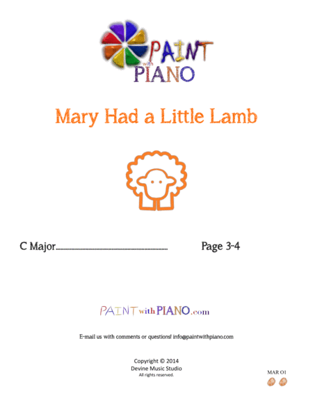 Mary Had a Little Lamb (Easy Piano) image number null