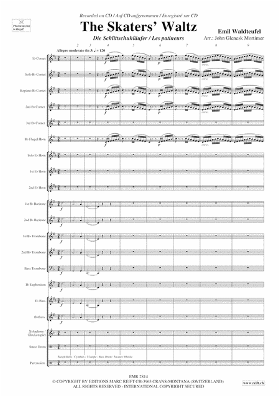 The Skaters' Waltz Brass Band scores gallery preview page 4