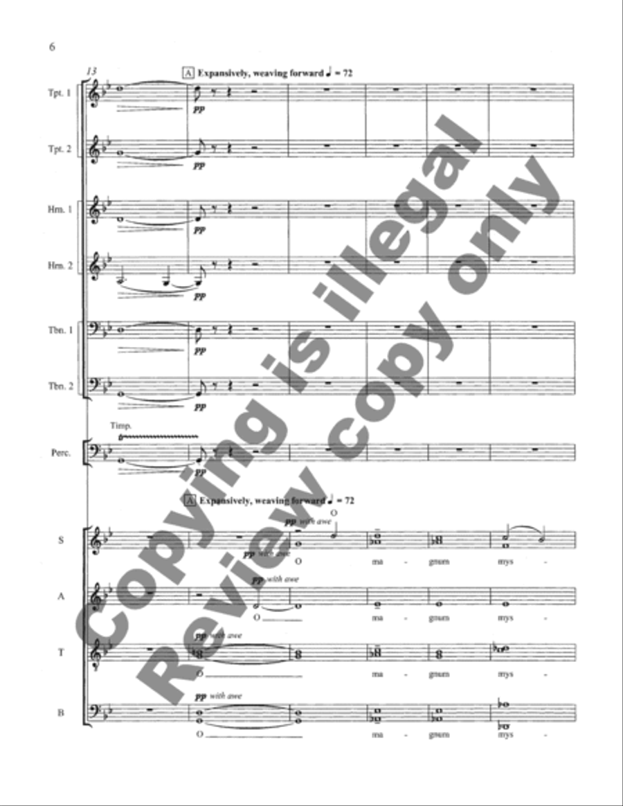 O Magnum Mysterium (Full Score) Choir scores gallery preview page 25
