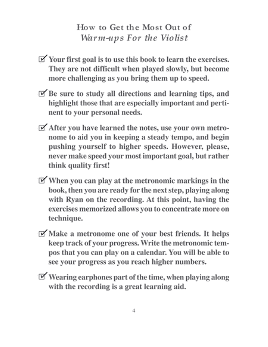 Warm-Ups for the Violists Made Easy Viola scores gallery preview page 5