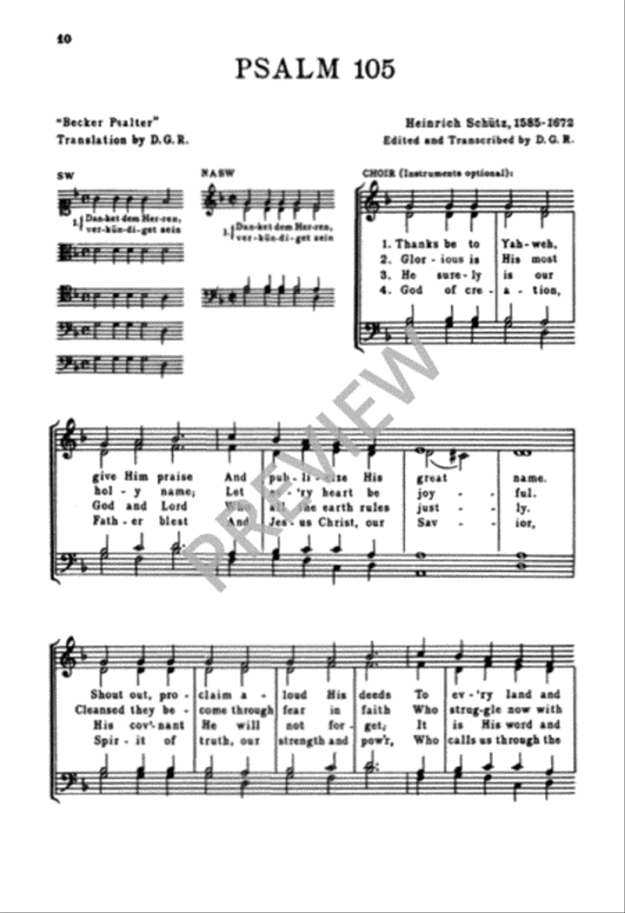 Five Psalms of Praise and the Responsorium from the "Becker Psalter"