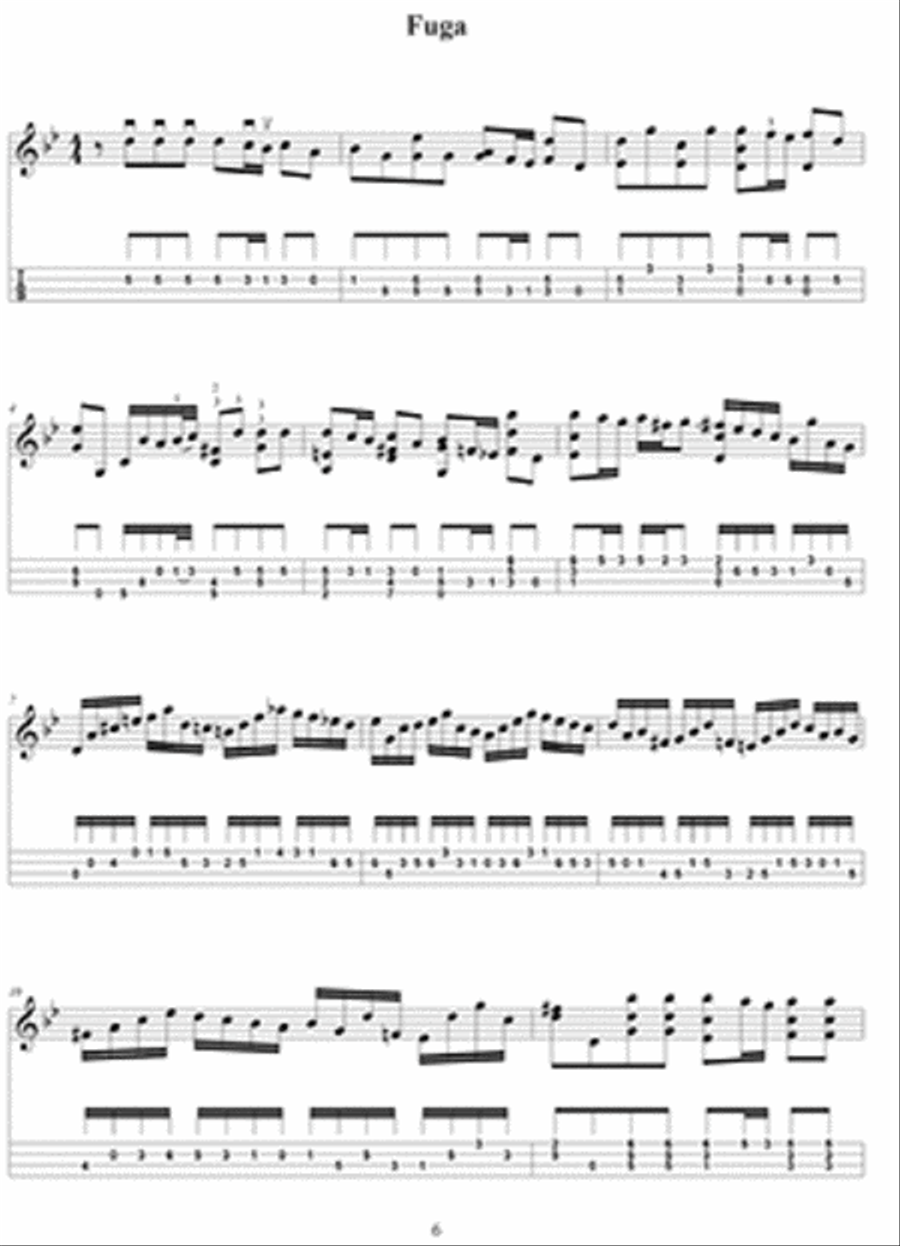 Bach's Sonatas and Partitas for Solo Violin Arranged for Mandolin String Duet scores gallery preview page 2