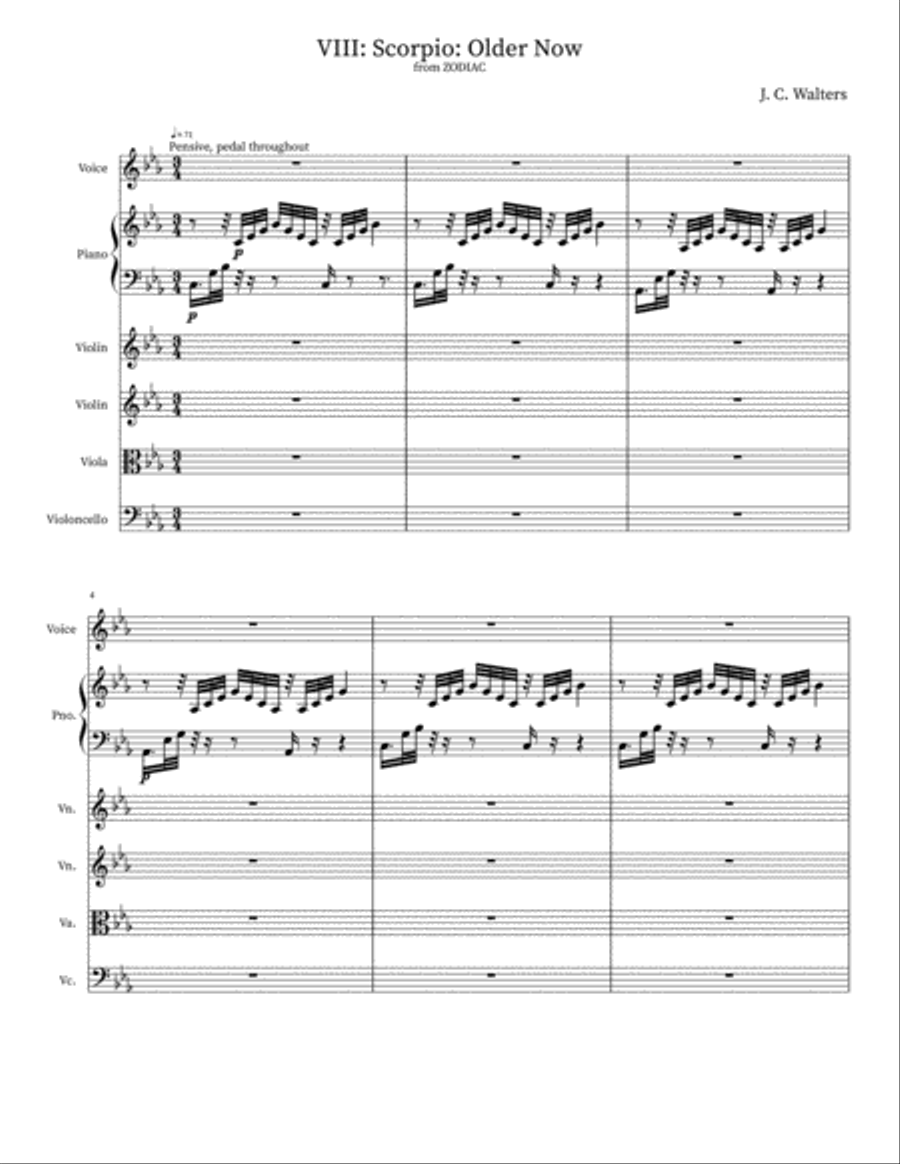 Scorpio: Older Now Chamber Orchestra scores gallery preview page 1