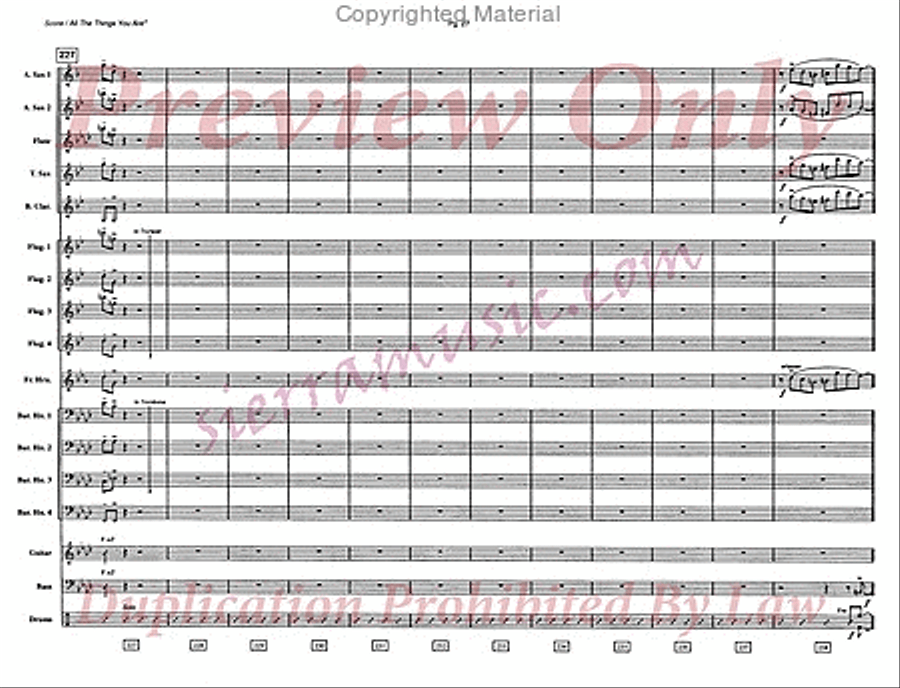 All The Things You Are All The Things You Are Jazz Ensemble scores gallery preview page 28