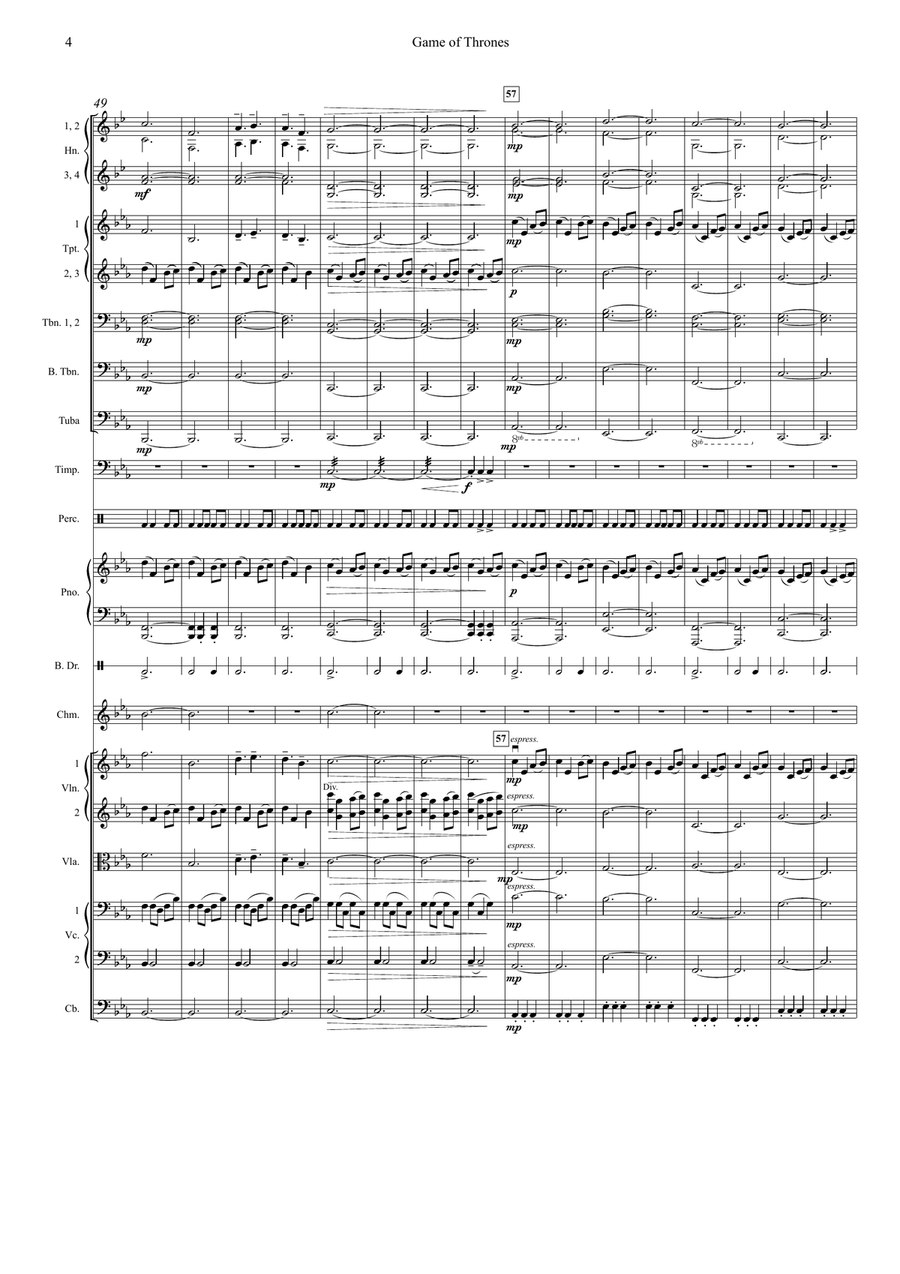 Game Of Thrones Game Of Thrones String Orchestra scores gallery preview page 4