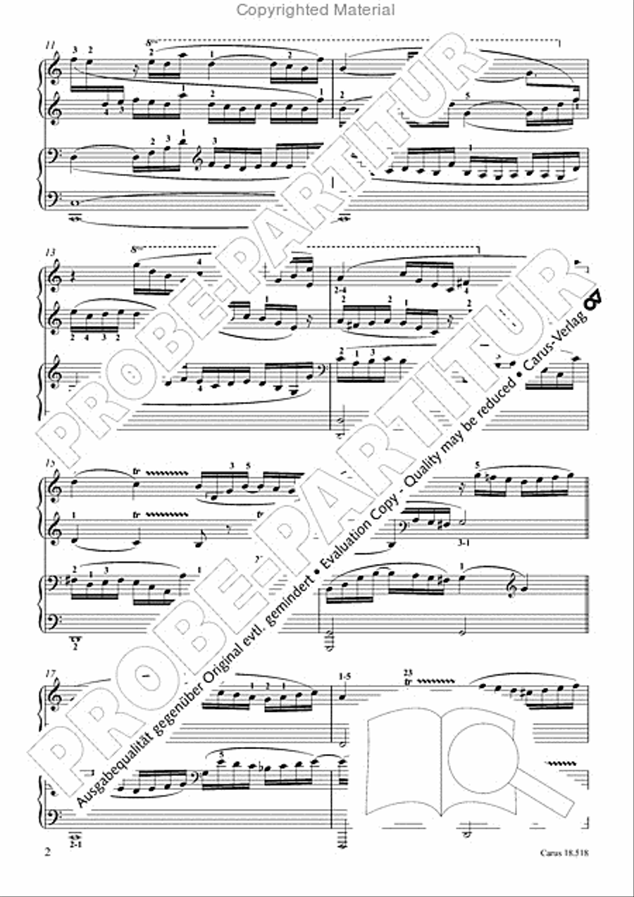 6 Pieces in the form of canons Piano scores gallery preview page 4