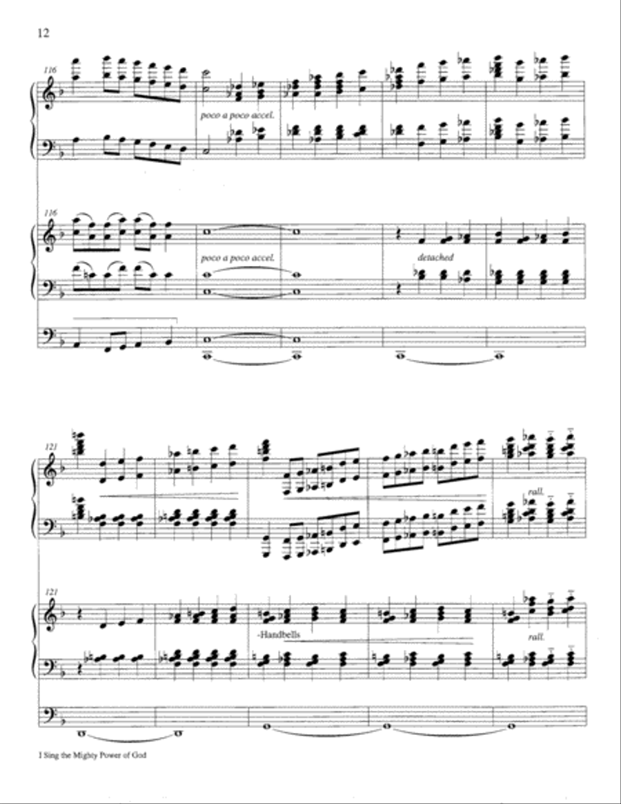 I Sing the Mighty Power of God Organ scores gallery preview page 13