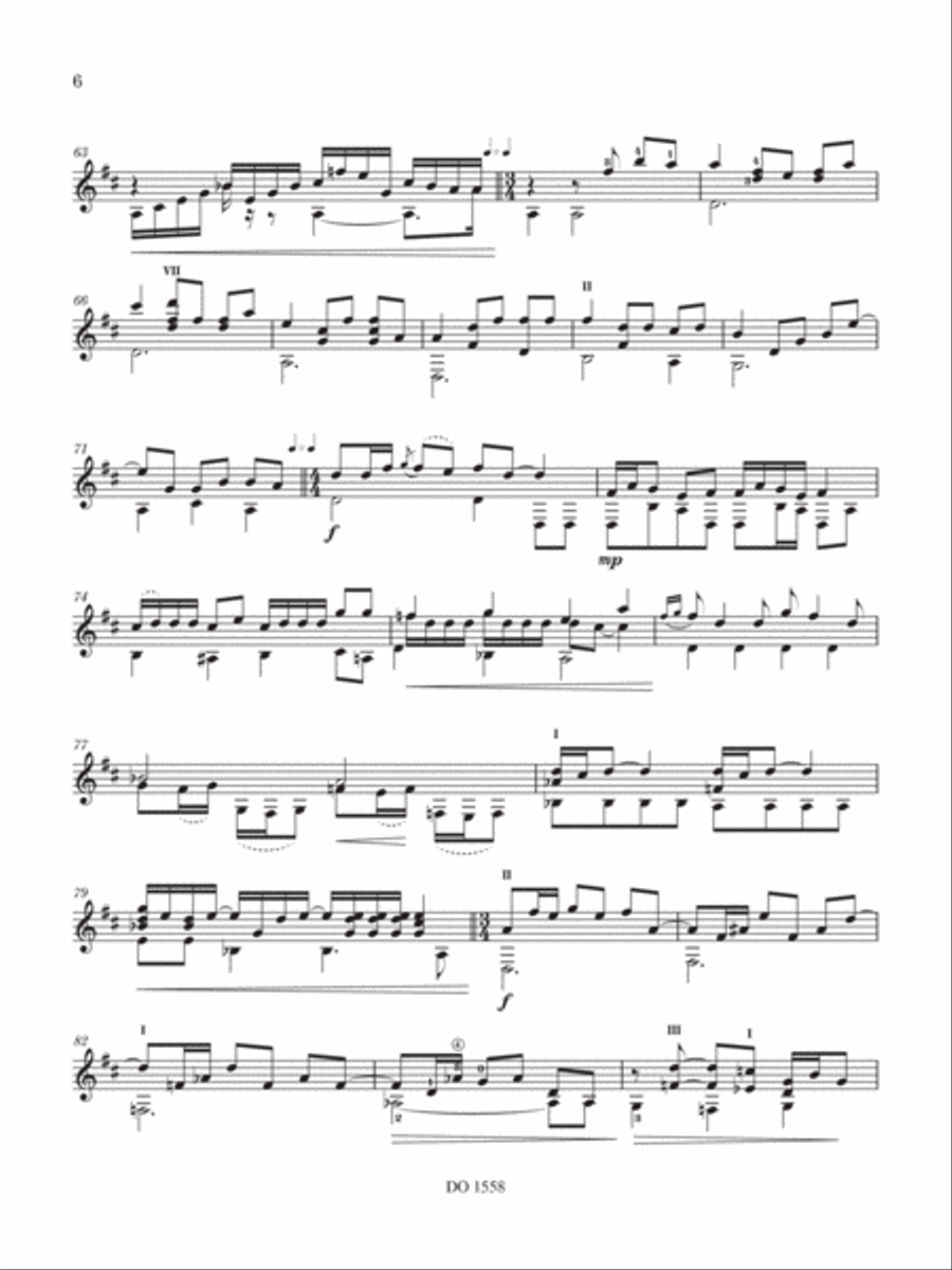 Sonata en Re Classical Guitar scores gallery preview page 6