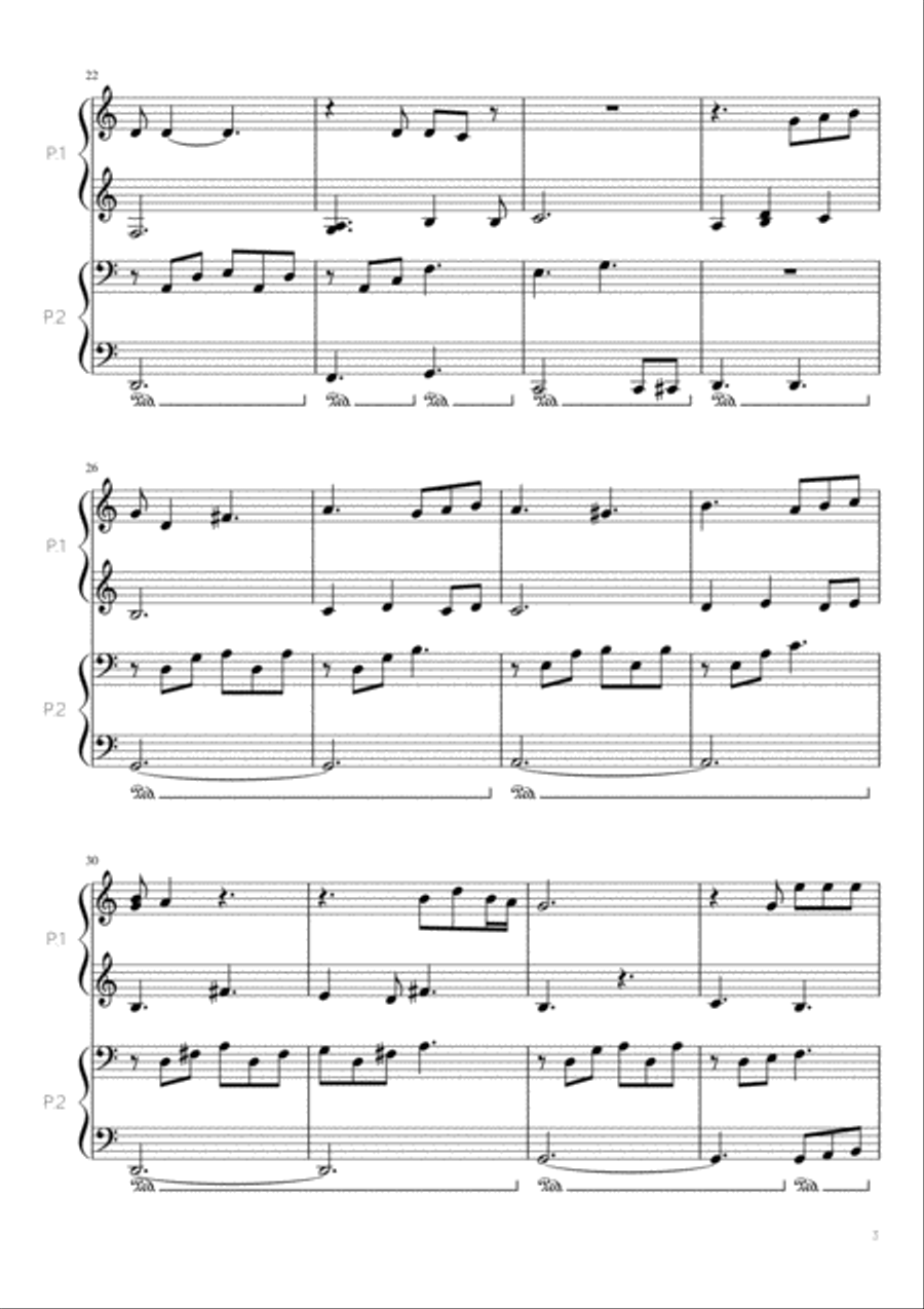 Happy Xmas (War Is Over) Happy Xmas (War Is Over) Piano scores gallery preview page 3