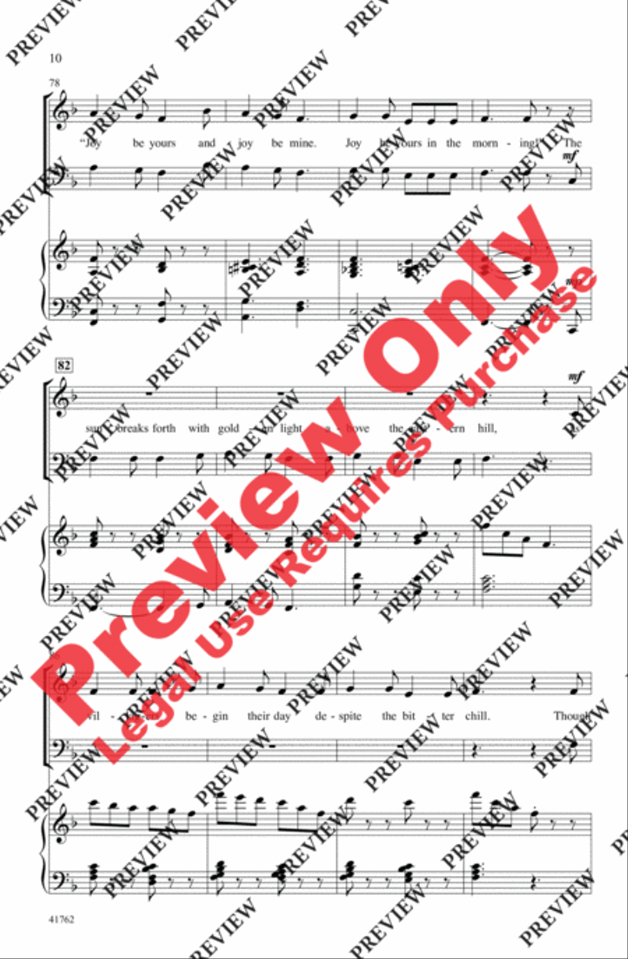 Carols from the British Isles 4-Part scores gallery preview page 10