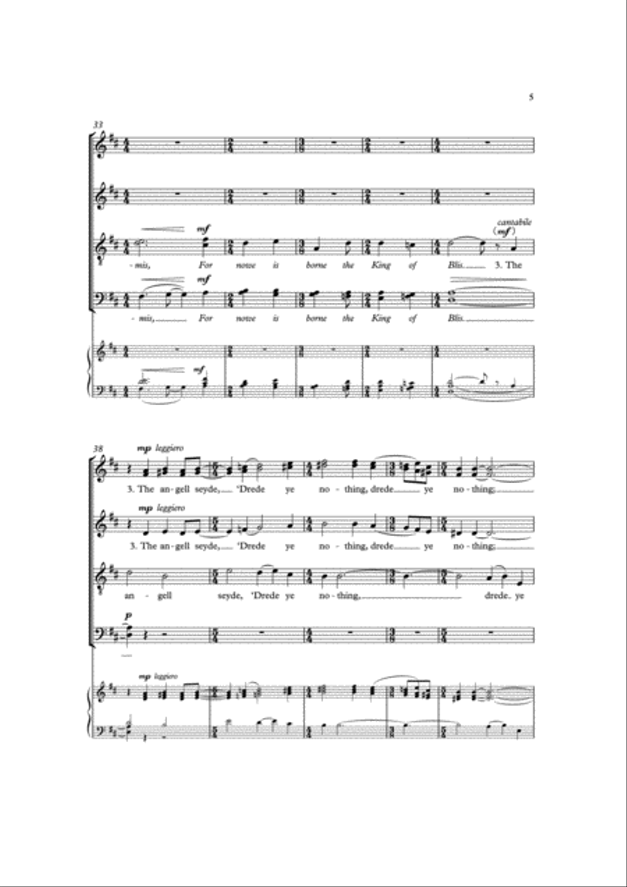 The King of Blis The King of Blis 4-Part scores gallery preview page 5