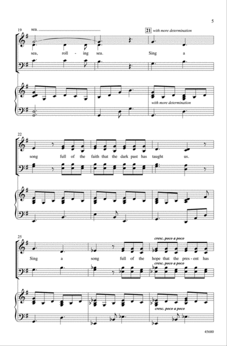 Lift Every Voice and Sing Choir scores gallery preview page 3