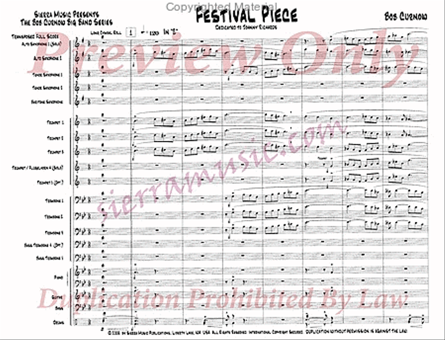 Festival Piece Big Band scores gallery preview page 2
