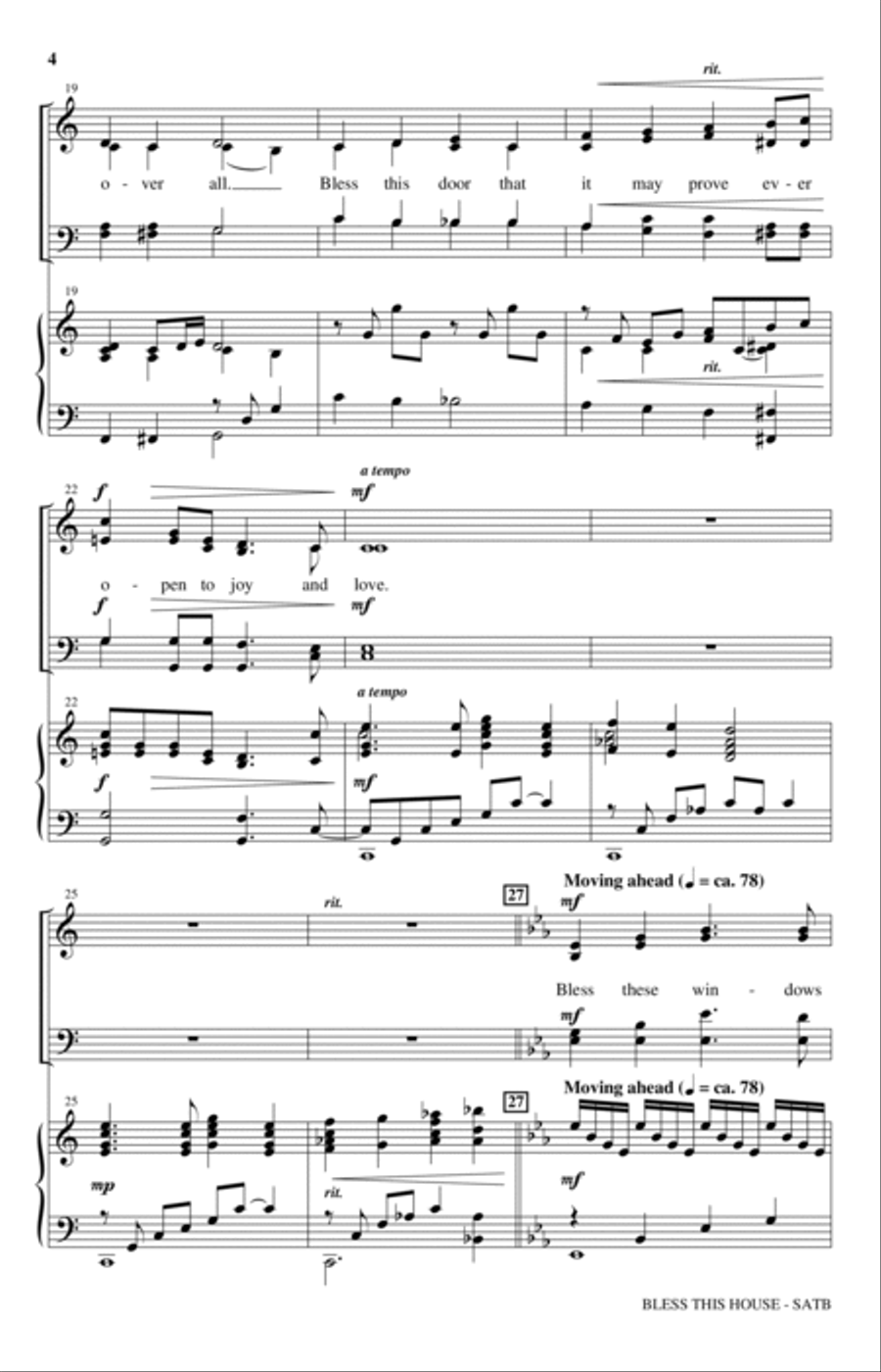 Bless This House Bless This House 4-Part scores gallery preview page 3