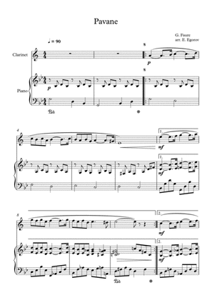 Pavane, Gabriel Faure, For Clarinet & Piano