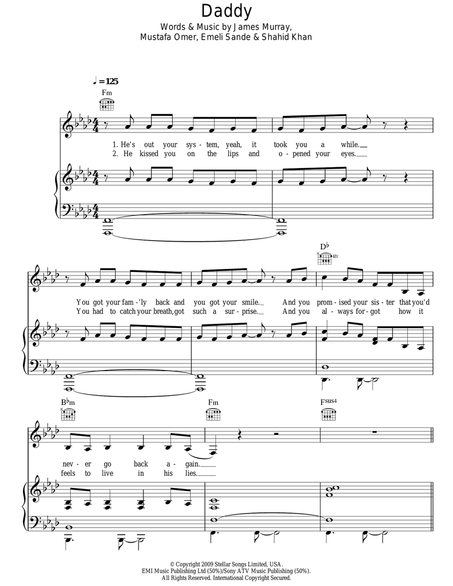 Daddy Guitar scores gallery preview page 1