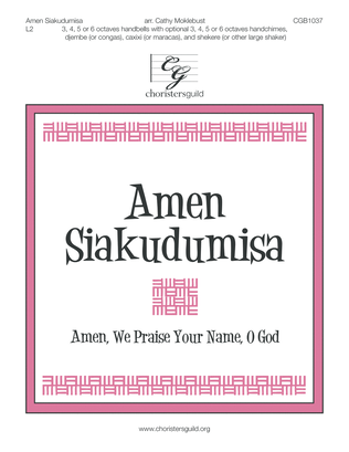 Book cover for Amen, Siakudumisa (3, 4, 5, or 6 octaves)