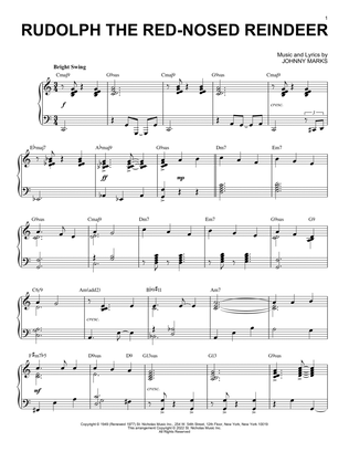 Book cover for Rudolph The Red-Nosed Reindeer [Jazz version] (arr. Brent Edstrom)