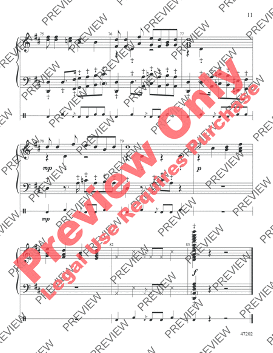 Somebody's Knocking at Your Door Handbell Choir scores gallery preview page 11