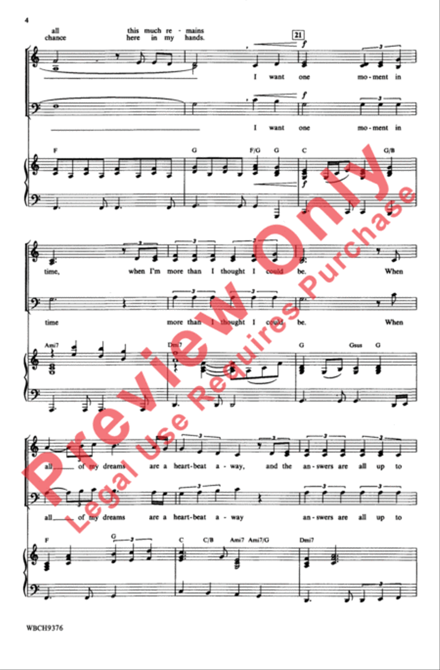 One Moment in Time One Moment in Time 3-Part scores gallery preview page 4