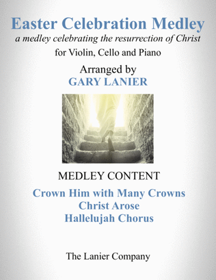 Book cover for EASTER CELEBRATION MEDLEY (for Violin, Cello and Piano with Instrumental Parts)