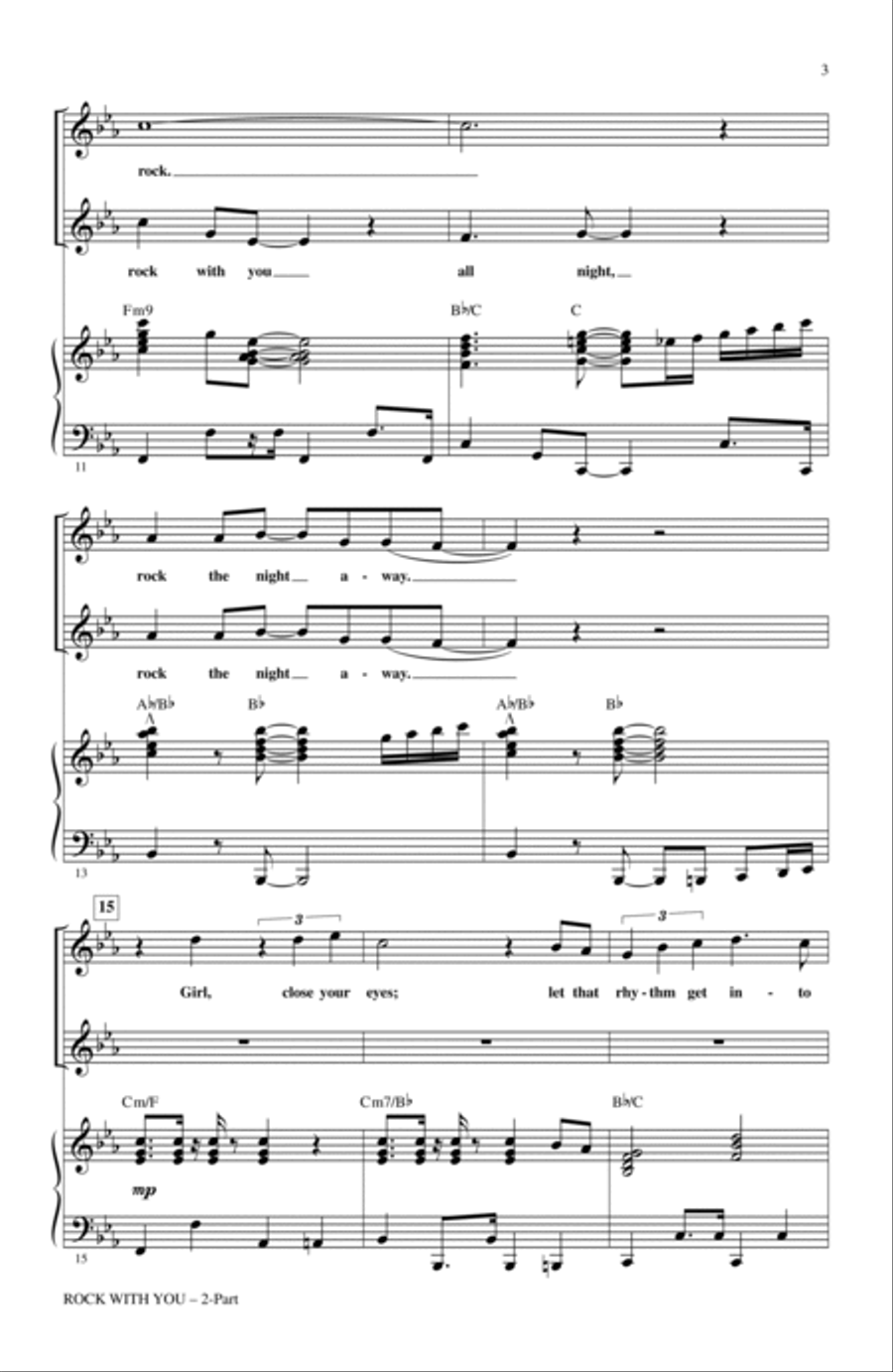 Rock With You - A Tribute to Michael Jackson (Medley) 2-Part scores gallery preview page 2