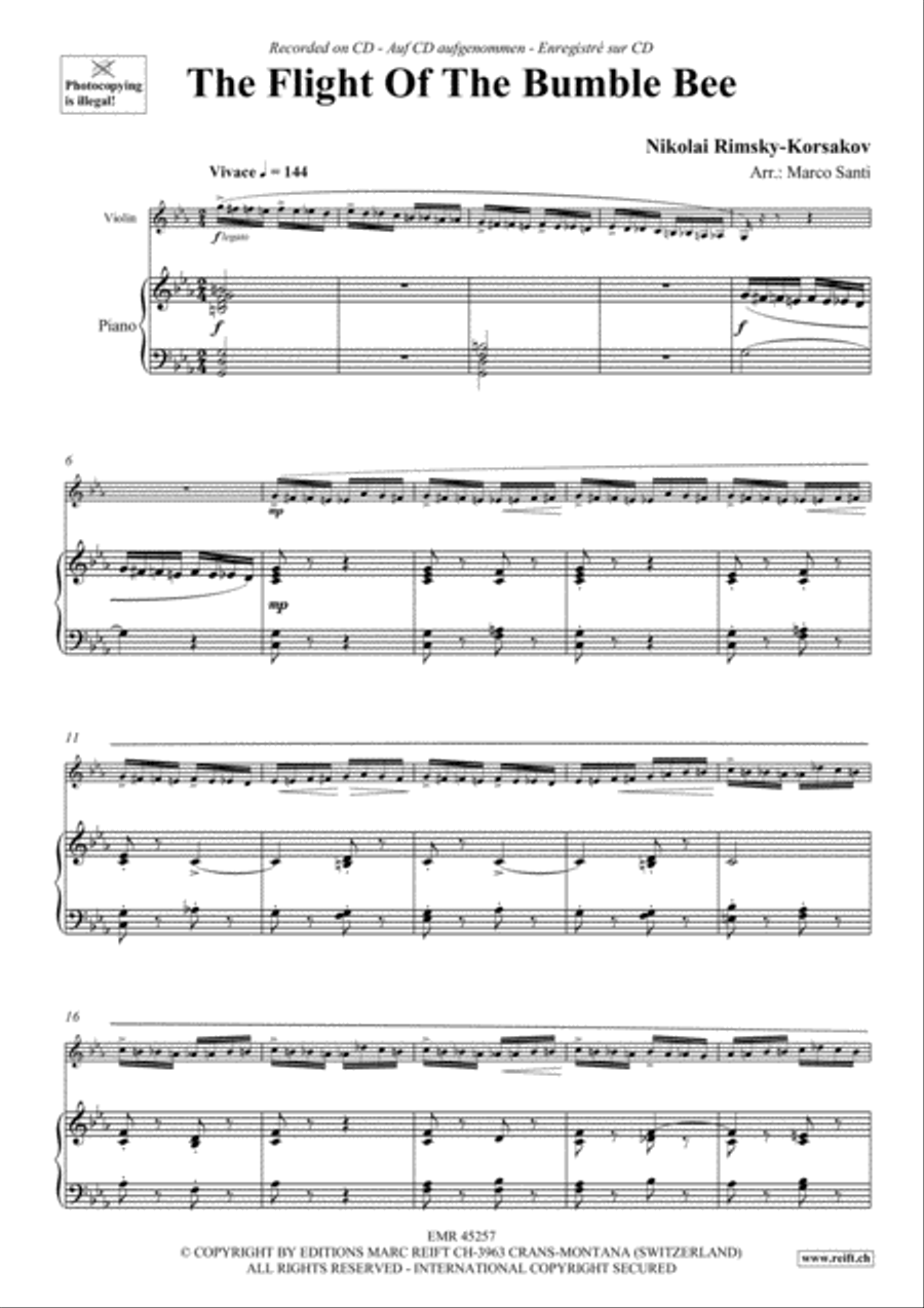 The Flight Of The Bumble Bee Violin Solo scores gallery preview page 4