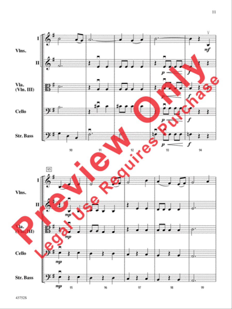 Moonlight Shadows Moonlight Shadows String Orchestra scores gallery preview page 12