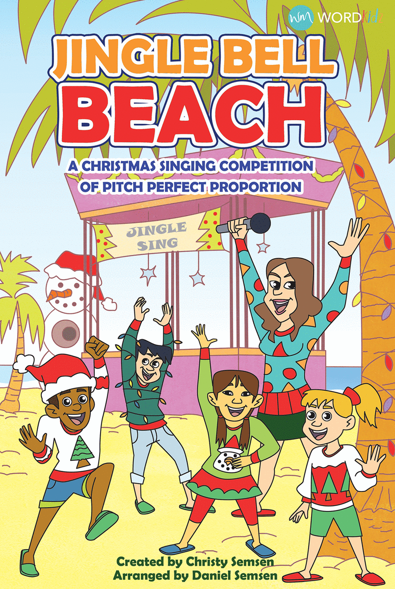 Jingle Bell Beach Banner (1- Set Design