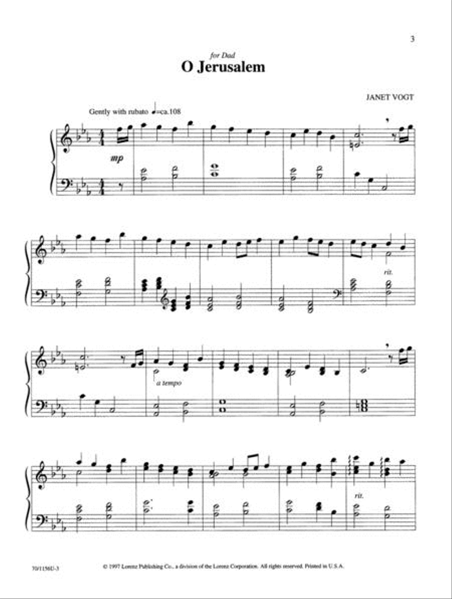 Prayer at the Piano Piano Solo scores gallery preview page 3