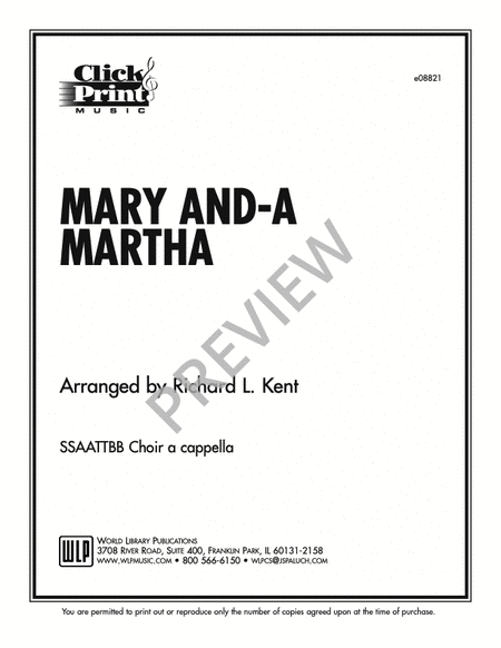 Mary and a-Martha