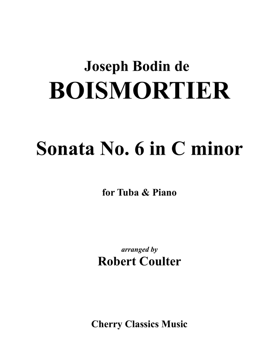 Sonata No. 6 in C minor for Tuba and Piano