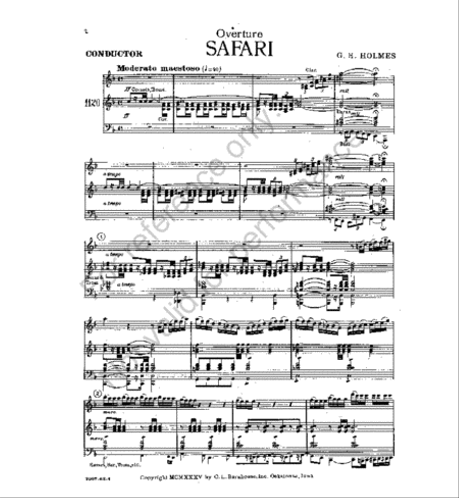 Safari Concert Band scores gallery preview page 2