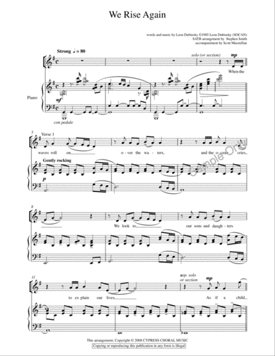 We Rise Again We Rise Again 4-Part scores gallery preview page 2
