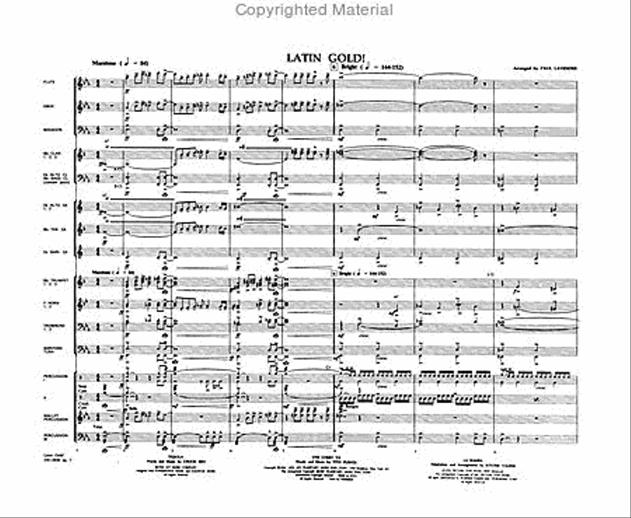 Latin Gold! Concert Band scores gallery preview page 2
