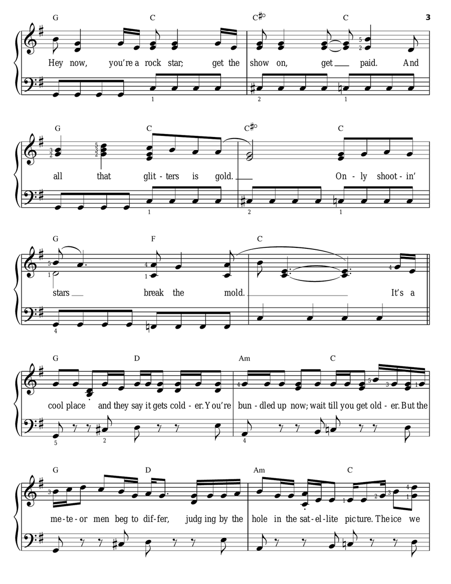 All Star Easy Piano scores gallery preview page 3