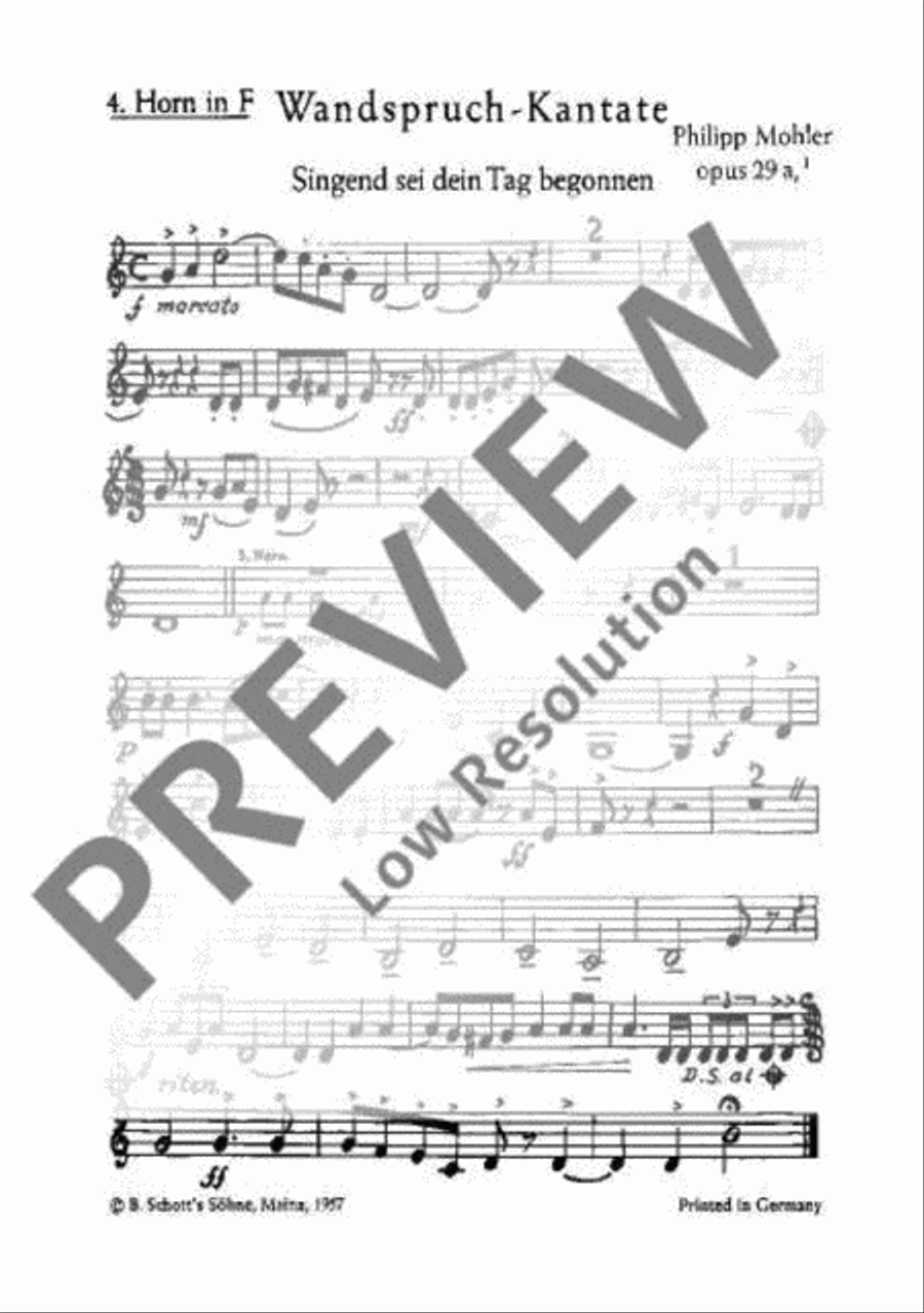 Wandspruch-Kantate TTBB scores gallery preview page 11