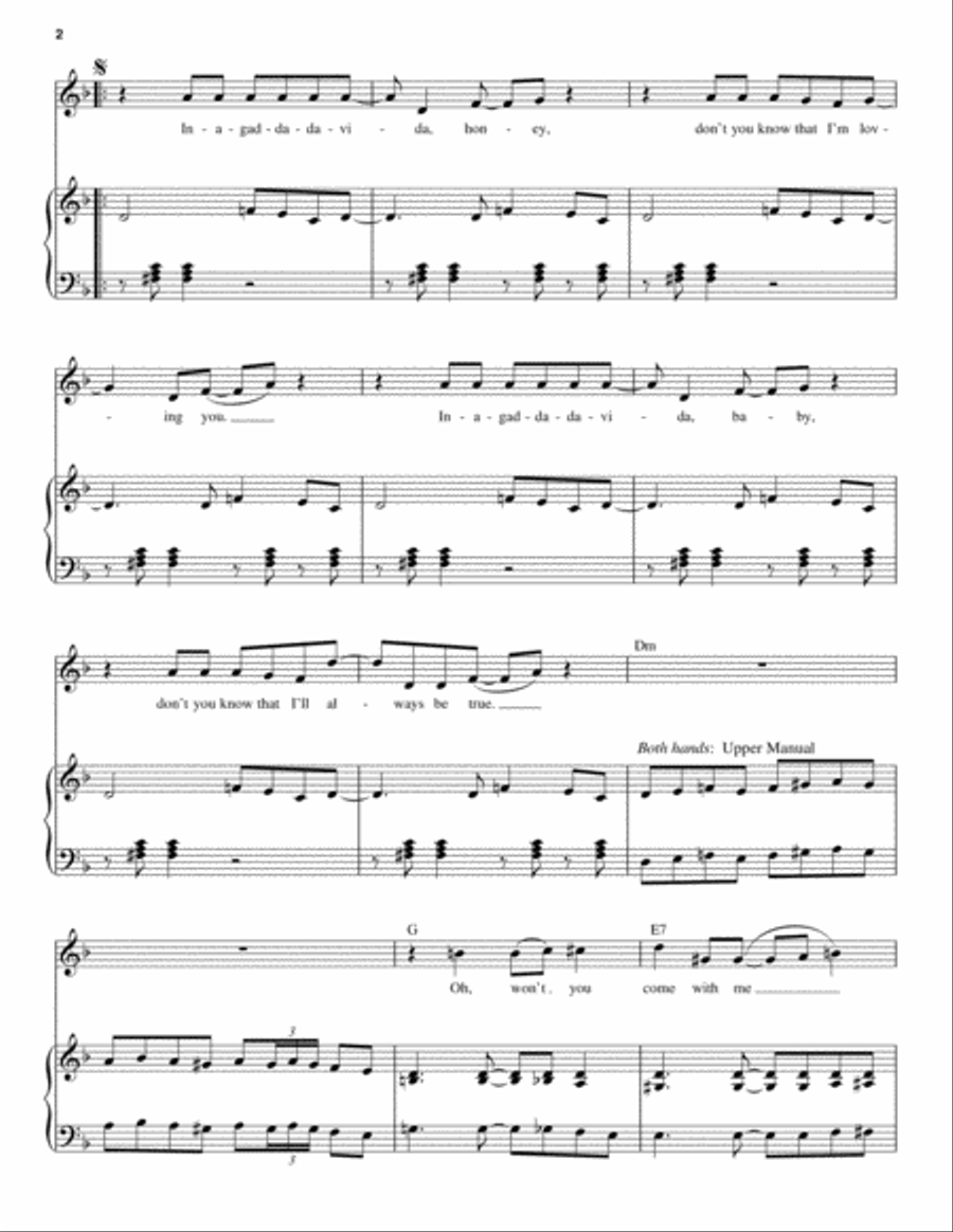 In-A-Gadda-Da-Vida Piano scores gallery preview page 2