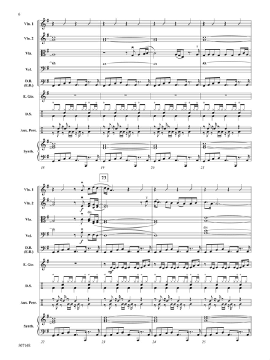 Thriller: Score String Orchestra scores gallery preview page 6