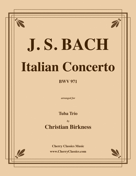 Italian Concerto BWV 971 for Tuba Trio