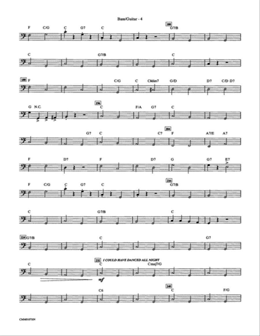 My Fair Lady: String Bass Double Bass scores gallery preview page 4
