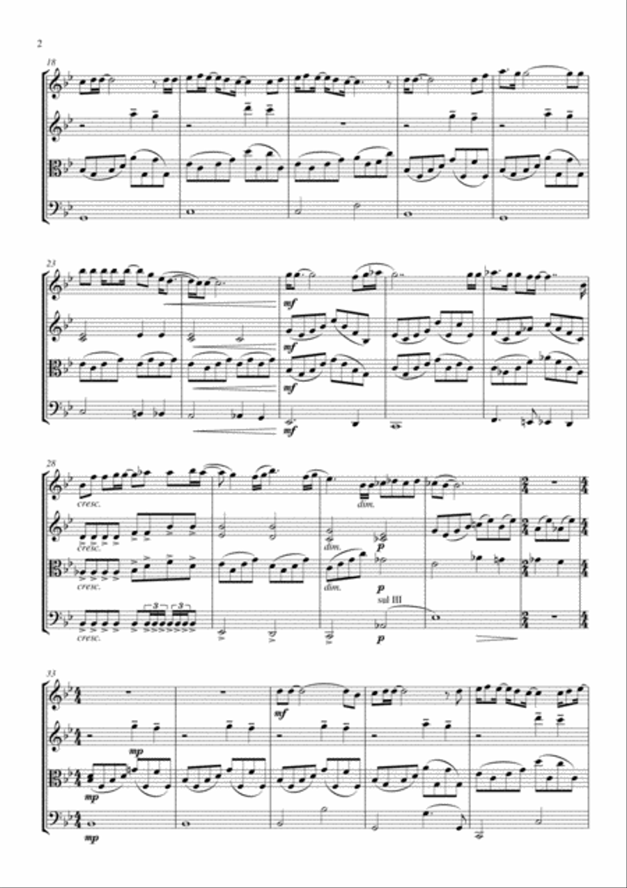Bohemian Rhapsody String Quartet scores gallery preview page 2